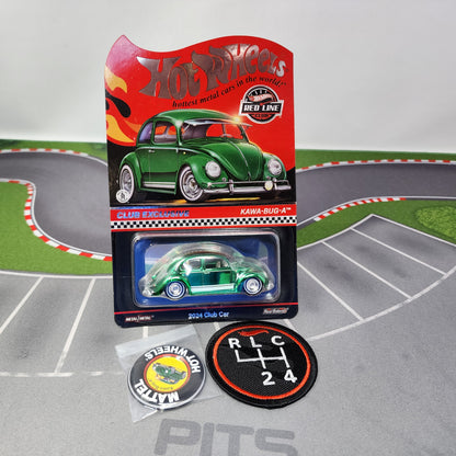 Kawa-Bug-A Club Car w/ Button & Patch * Hot Wheels Red Line Club RLC