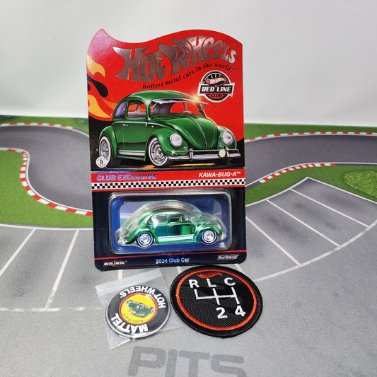Kawa-Bug-A Club Car w/ Button & Patch * Hot Wheels Red Line Club RLC