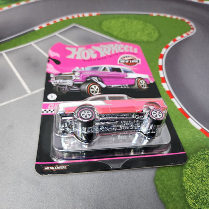 55 Chevy Bel Air Gasser * PINK * Hot Wheels Red Line Club RLC Club Party