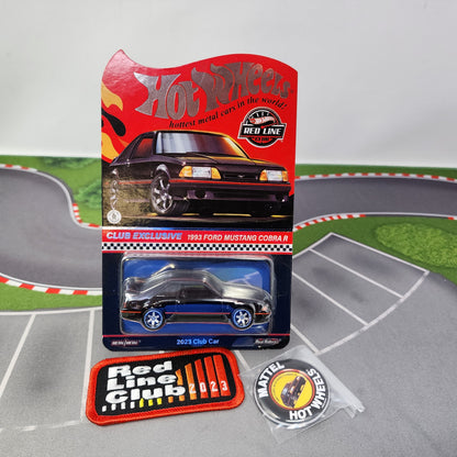 1993 Ford Mustang Cobra R w/ Pin & Patch * Hot Wheels Red Line Club RLC 2023 Club Car