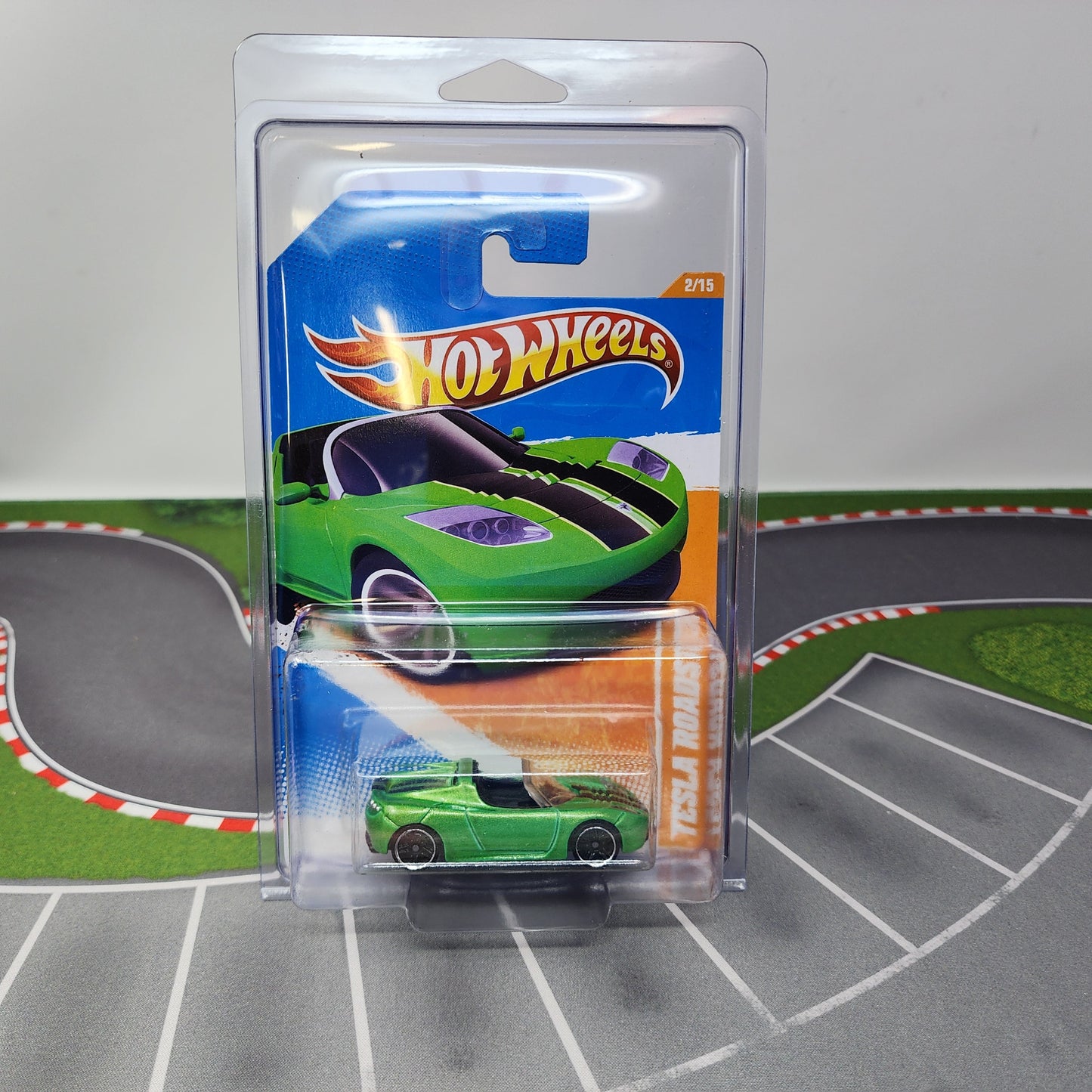 Tesla Roadster #67 * Green * Hot Wheels 2011