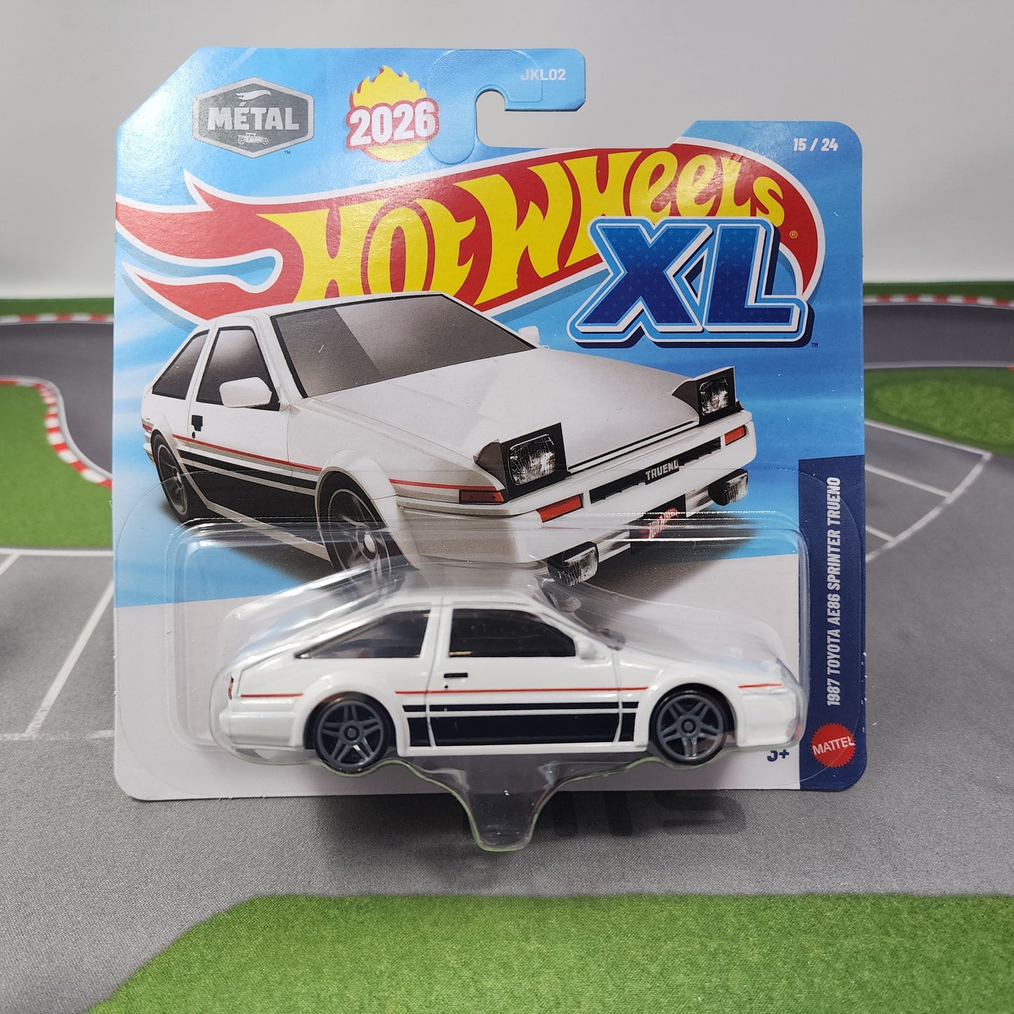1987 Toyota AE86 Sprinter #15/24 * 2026 Hot Wheels XL 1:43 Scale * New Case C