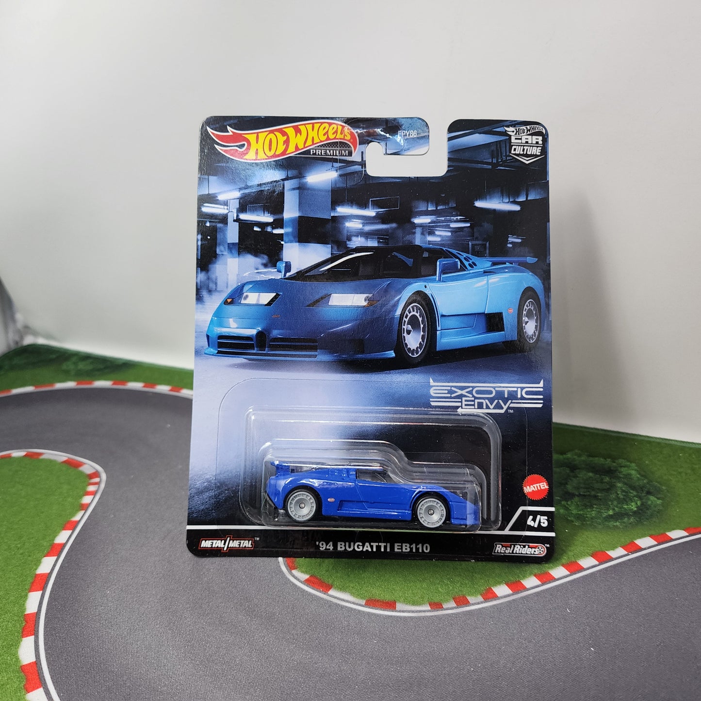94 Bugatti EB110 #4 * Hot Wheels Car Culture Exotic Envy