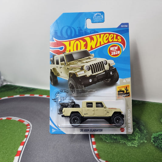 20 Jeep Gladiator #157 * Tan * Hot Wheels 2020