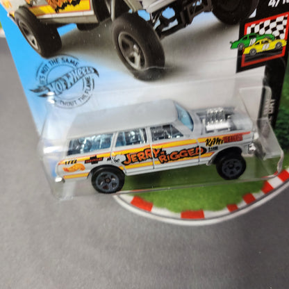 64 Nova Wagon Gasser #198 * Grey * Hot Wheels 2019
