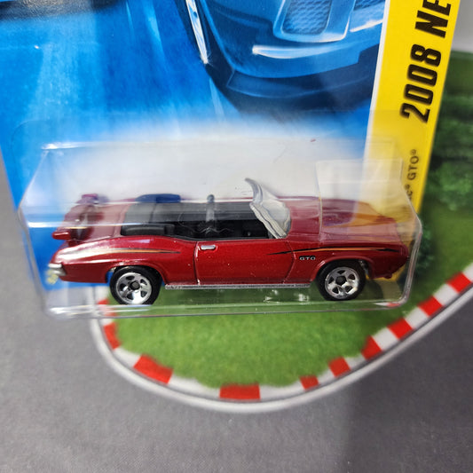 70 Pontiac GTO #29 * Burgundy * Hot Wheels 2008