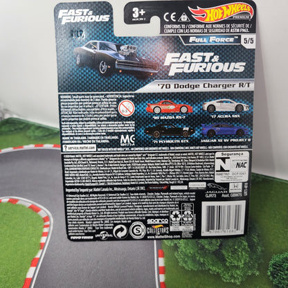 70 Dodge Charger R/T #5 * Hot Wheels Car Culture Fast & Furious Full Force