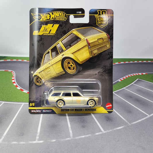 Datsun 510 Wagon * GOLD CHASE * Hot Wheels Car Culture Japan 5 * BAD CARD
