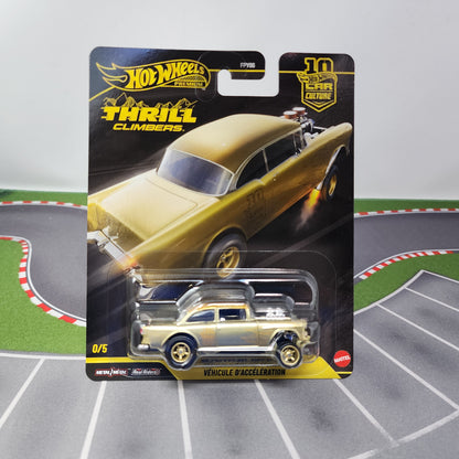55 Chevy Bel Air Gasser * GOLD CHASE * Hot Wheels Car Culture Thrill Climbers