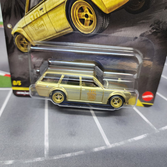 Datsun 510 Wagon * GOLD CHASE * Hot Wheels Car Culture Japan Historics 5