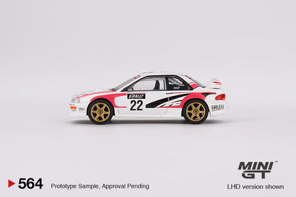 MINIGT 1:64 Subaru Impreza WRC98 1999 Rally Tour de Corse #22