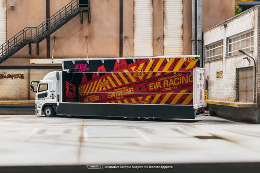 Tarmac Works 1:64 Mitsubishi Fuso Super Great EVA Racing Transporter