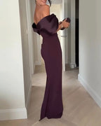 Elegant Off-the-shoulder Party Dress