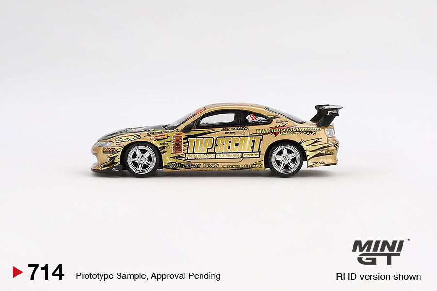 MINI GT 1:64 Nissan Silvia (S15) Top Secret D1GP in Gold