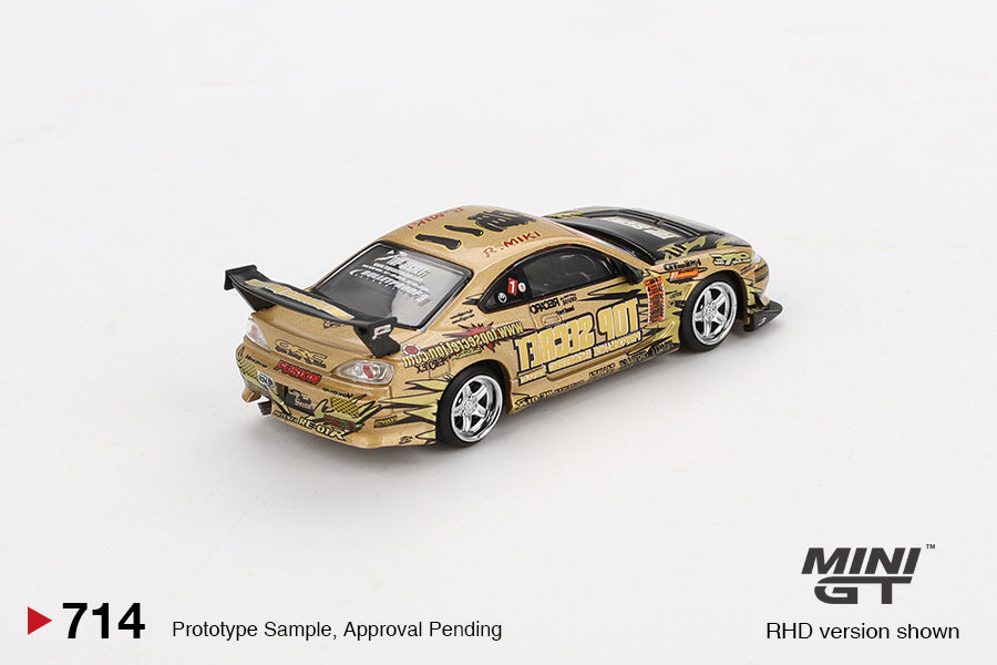 MINI GT 1:64 Nissan Silvia (S15) Top Secret D1GP in Gold