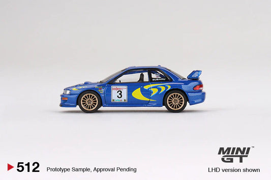 MINIGT 1:64 Subaru Impreza WRC97 1997 Rally Sanremo Winner #3
