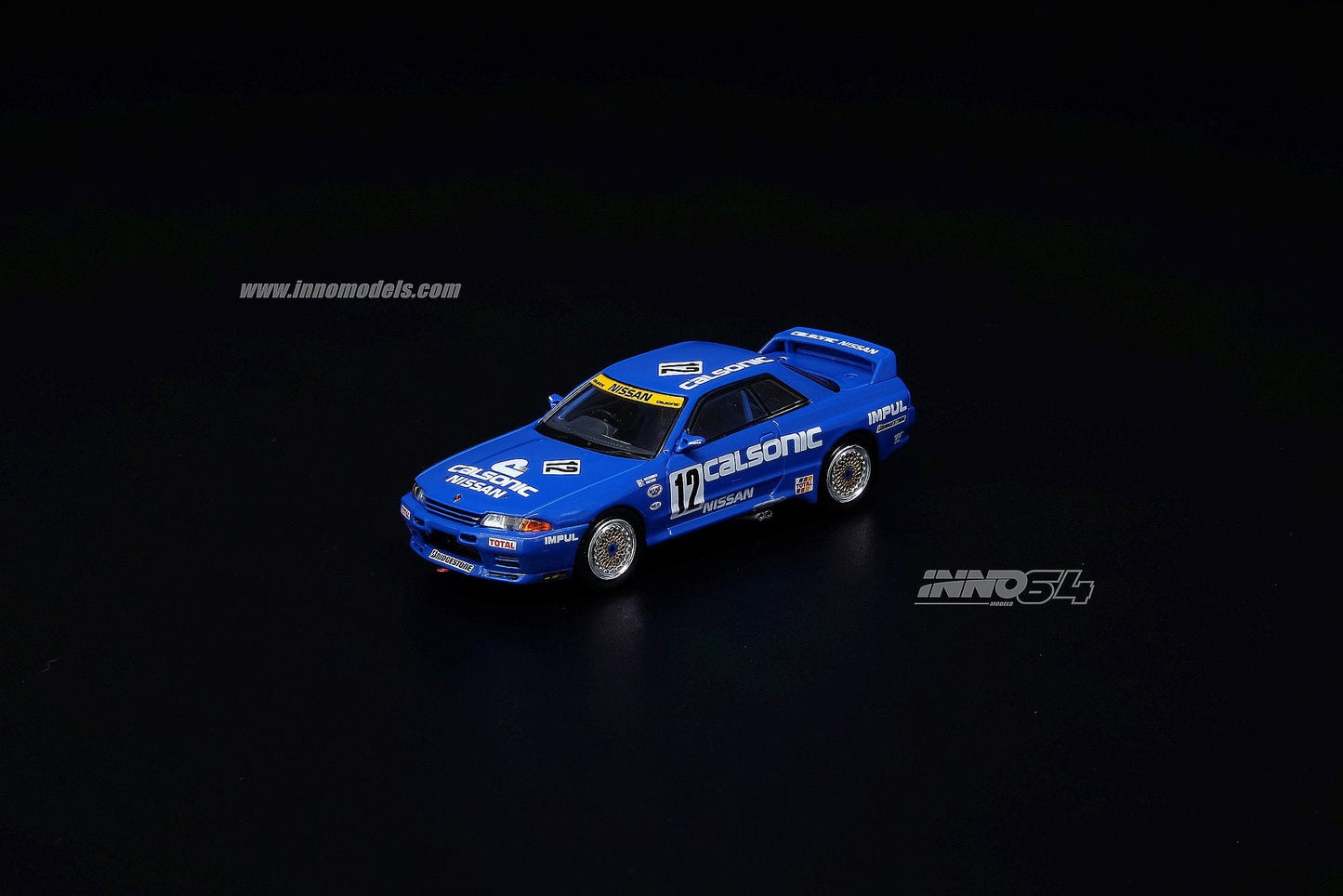 INNO Models 1:64 Nissan Skyline GTR R32 #12 Calsonic JTC 1990