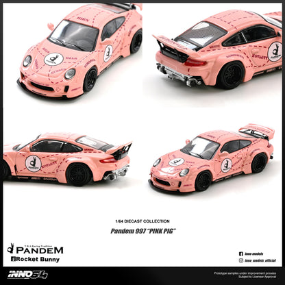 *PREORDER* INNO64 1:64 Porsche 997 PANDEM "PINK PIG" Edition