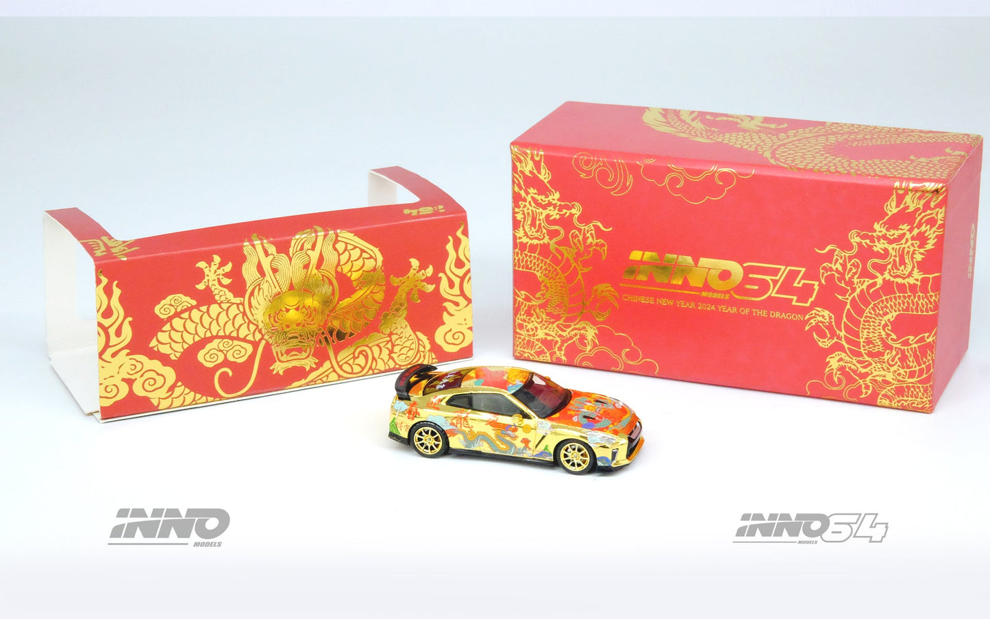INNO64 1/64 Nissan Skyline GT-R (R35) Year of the Dragon Chinese New Year 2024 Edition