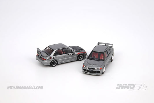 INNO Models 1:64 Mitsubishi Lancer Evolution III GSR Metallic Gray