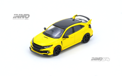 INNO64 1:64 Honda Civic Type-鈥疪 (Fk8) in Yellow