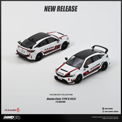 *PREORDER* INNO64 1:64 Honda Civic Type-R (FL5) J's Racing in White