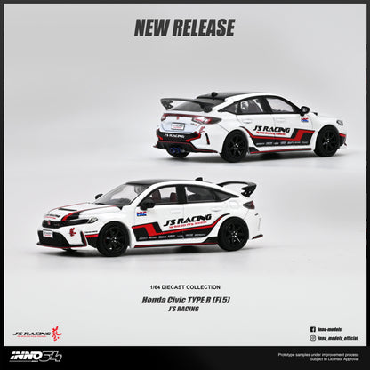 *PREORDER* INNO64 1:64 Honda Civic Type-R (FL5) J's Racing in White
