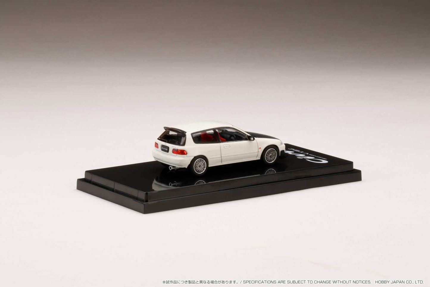 Hobby Japan 1:64 Honda Civic (EG6) SiR 鈪?with JDM Style in Frost White