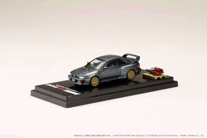 Hobby Japan 1:64 Subaru Impreza 22B STi Version (GC8鏀? with EJ Engine Display in Cool Gray Metallic
