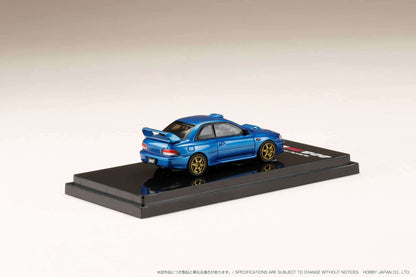 Hobby Japan 1:64 Subaru Impreza 22B STi Version (GC8鏀? Rally Base Car / LHD - Sonic Blue Mica