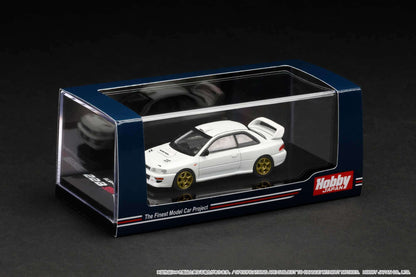 Hobby Japan 1:64 Subaru Impreza 22B STi Version (GC8鏀? with EJ Engine Display in Fether White