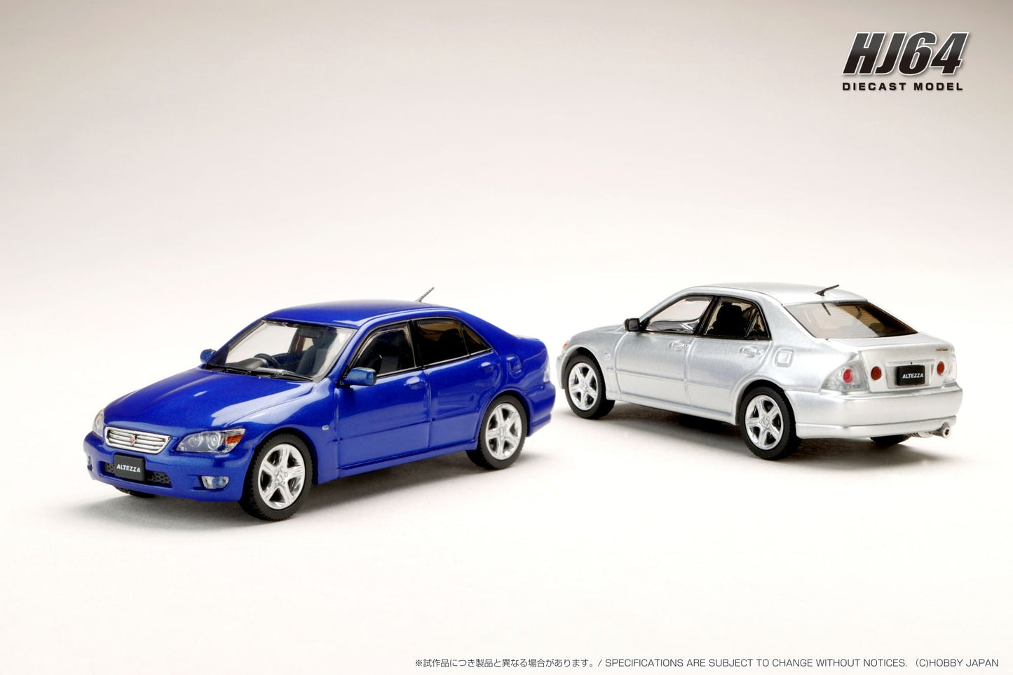 Hobby Japan 1:64 Toyota ALTEZZA RS200 (E10) 1998 in Super Bright Yellow
