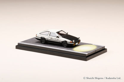 Hobby Japan 1:64 Toyota Sprinter Trueno GT APEX (AE86) 闋枃瀛桪 PROJECT D OPEN HEADLIGHTS / WITH 4A-GE 5 VALVE聽DISPLAY MODEL