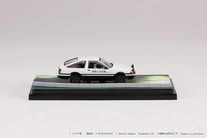 Hobby Japan 1:64 Toyota SPRINTER TRUENO GT APEX AE86 / INITIAL D VS Ryosuke Takahashi With Takumi Fujiwara Figure