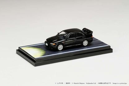 Hobby Japan 1:64 Mitsubishi Lancer RS Evolution 鈪?/ Initial D VS Ryosuke Takahashi with Kyoichi Sudo Figure