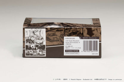 Hobby Japan 1:64 Mitsubishi Lancer RS Evolution 鈪?/ Initial D VS Ryosuke Takahashi with Kyoichi Sudo Figure