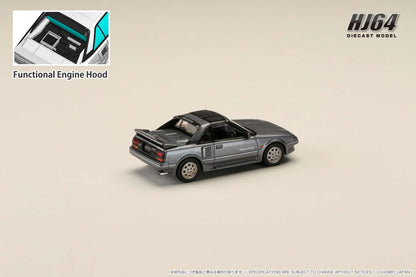 Hobby Japan 1:64 Toyota MR2 1600G-Limited Supercharged 1988 T-Top in Gray Metallic