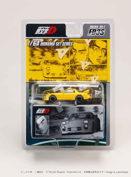HobbyJapan 1/64 MAZDA RX-7 (FD3S) Project D/ INITIAL D Keisuke Takahashi VS Wataru Akiyama