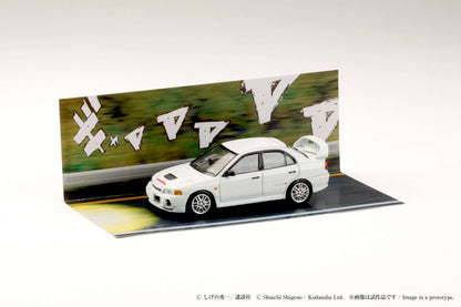 Hobby Japan 1:64 Mitsubishi Lancer RS Evolution III / INITIAL D Seiji Iwaki VS Takumi Fujiwara
