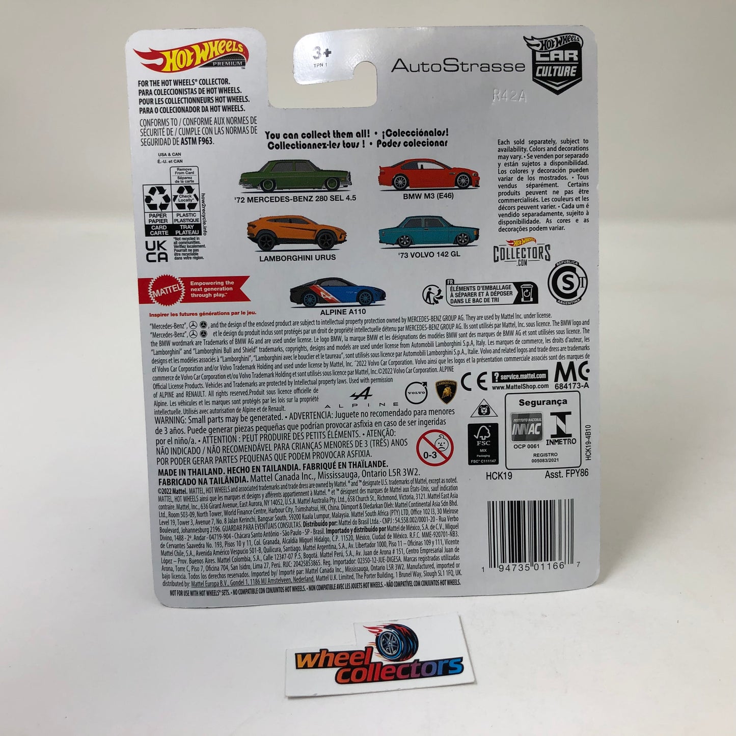 Auto Strasse Complete 5 Car Set * 2022 Hot Wheels Car Culture Case Q