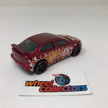 2008 lancer Revolution * Red * Hot Wheels Loose 1:64 Scale