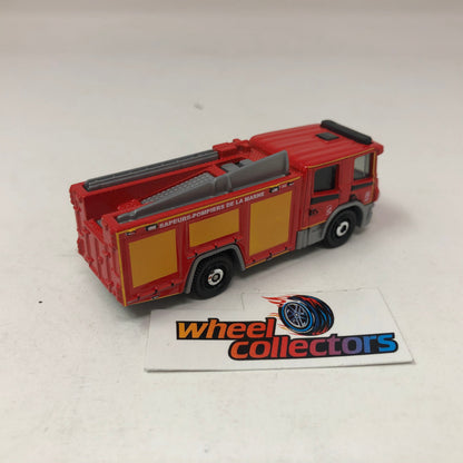 Scania P 360 Fire Truck * Red * Matchbox Global Series Loose 1:64 Scale