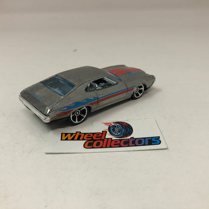 72 Ford Gran Torino Sport * Gray * Hot Wheels Loose 1:64 Scale