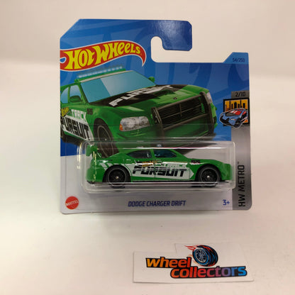 Dodge Charger Drift #54 * Green * 2023 Hot Wheels Case D Short Card