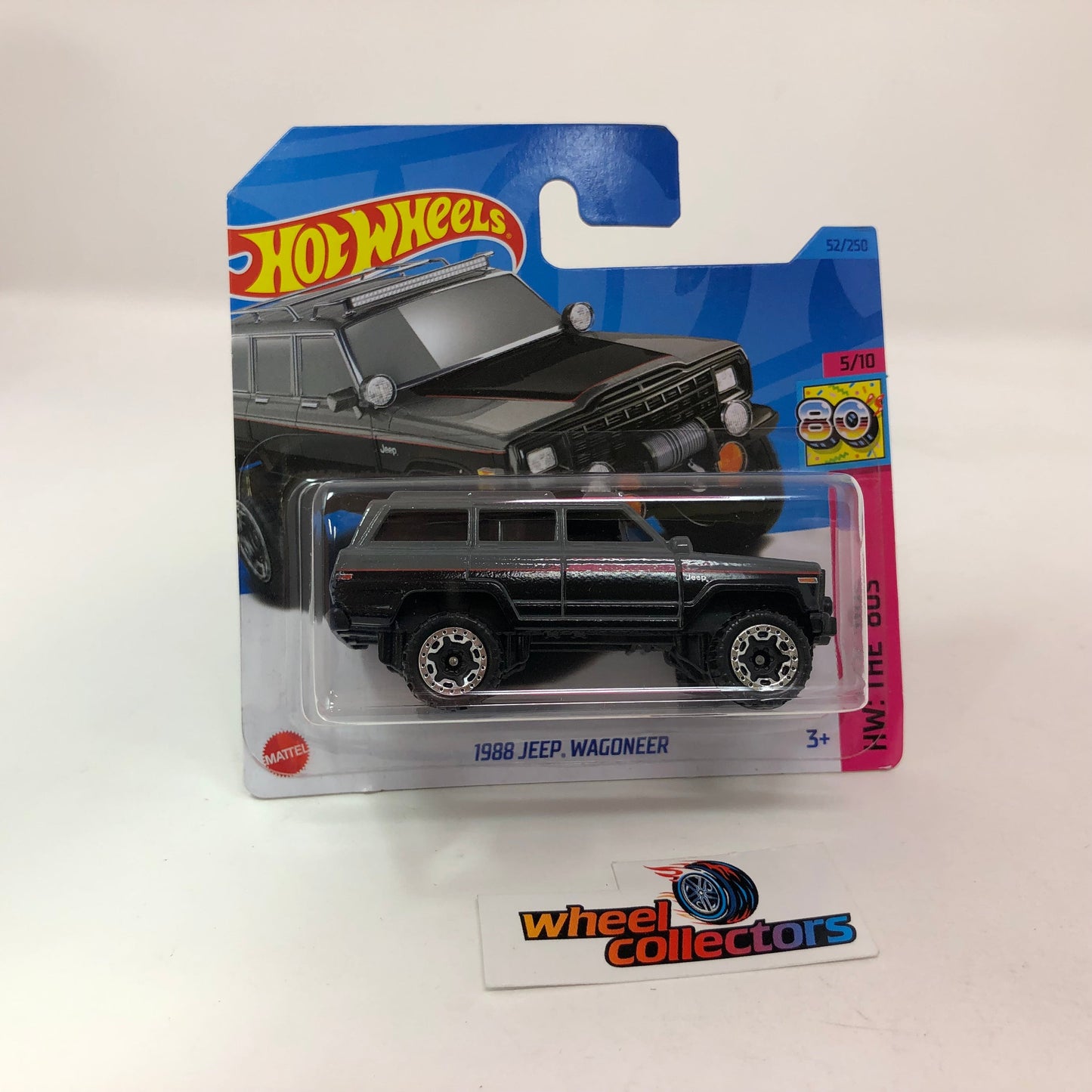 1988 Jeep Wagoneer #52 * Grey * 2023 Hot Wheels Case D Short Card