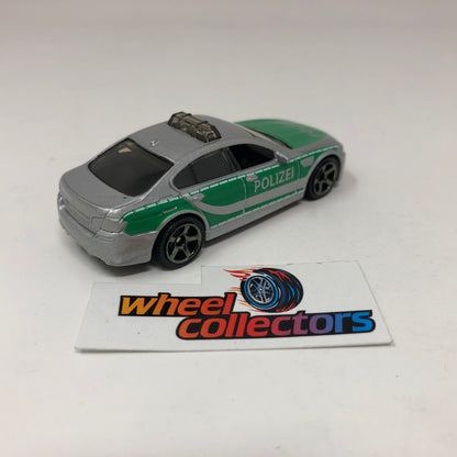 BMW M5 Police * Gray/Green * Matchbox Loose 1:64 Scale