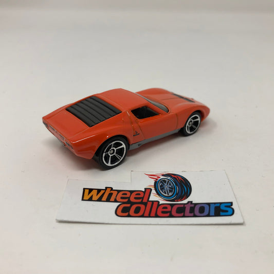 71 Lamborghini Miura SV * Orange * Hot Wheels Loose 1:64 Scale