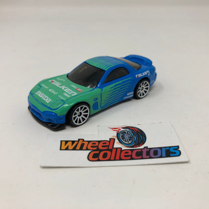 95 Mazda RX-7 * Blue * Hot Wheels Loose 1:64 Scale