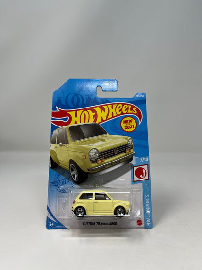 Custom '70 Honda N600 #187 * 2021 Hot Wheels * Yellow