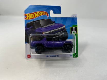 GMC Hummer EV #62 * Purple * 2024 Hot Wheels SHORT CARD Case J